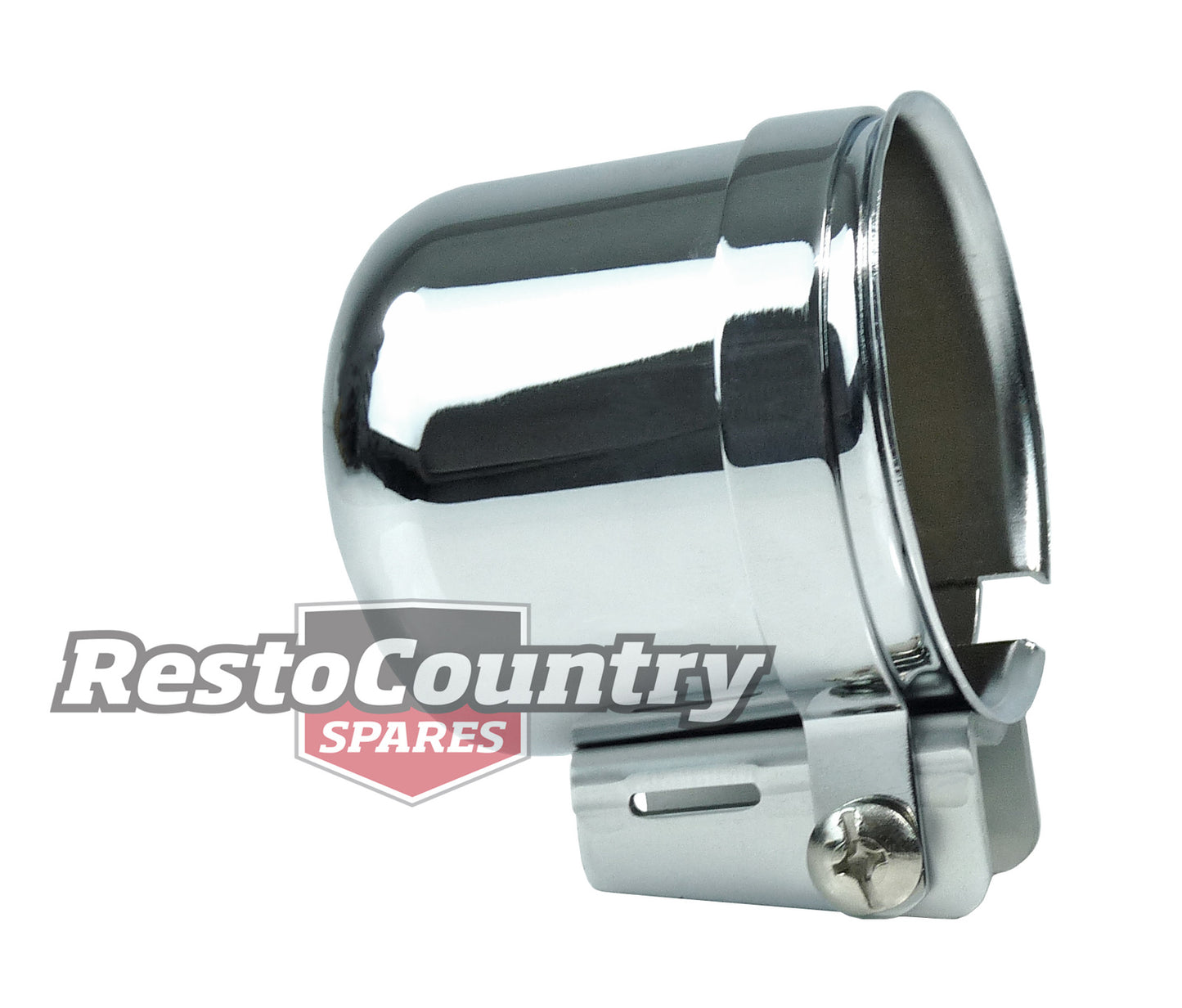 Speco 2 5/8 Chrome Steel Gauge Pod + Mounting Kit Clamp Type holder cup - 534-91