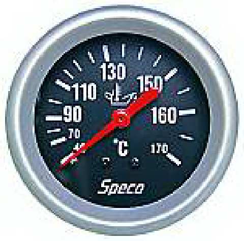 Speco 2 5/8 Oil Temp Gauge 40-170 Mechanical Black engine temperature - 535-15