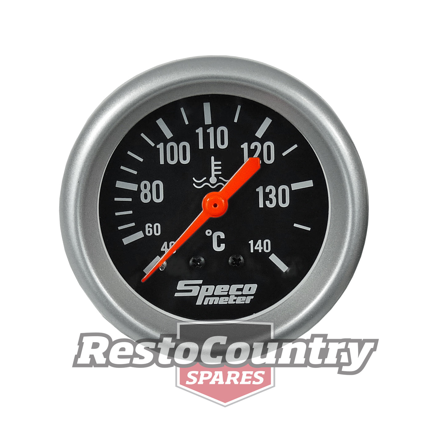 Speco 2 5/8 Mechanical Water Temp Gauge 140 3.6m Capillary + 4x Sender Adaptors - 535-24a