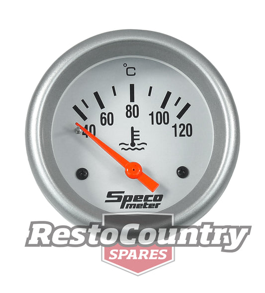 Speco 2 5/8 Electrical Water Temp Gauge 40-120 Silver Pro Series coolant liquid - 537-30