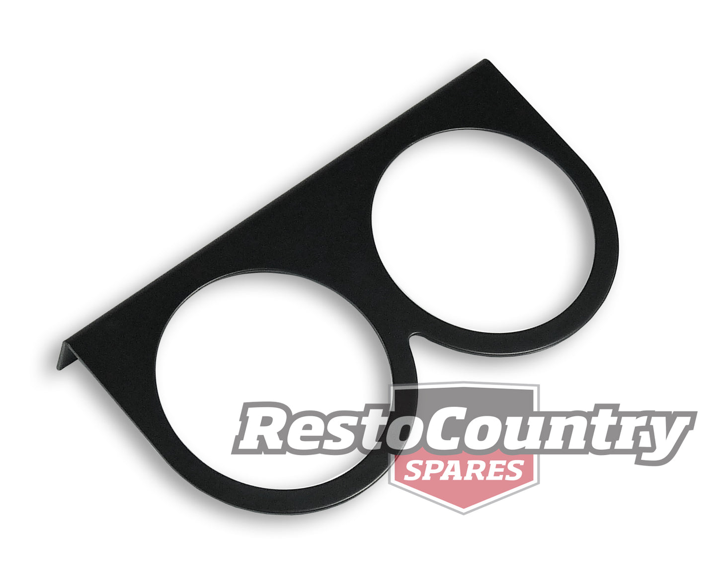 Speco 2 5/8" inch Gauge Holder Double / Twin BLACK panel mount pod - 541-06