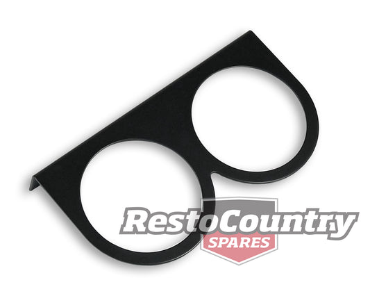 Speco 2 5/8" inch Gauge Holder Double / Twin BLACK panel mount pod - 541-06