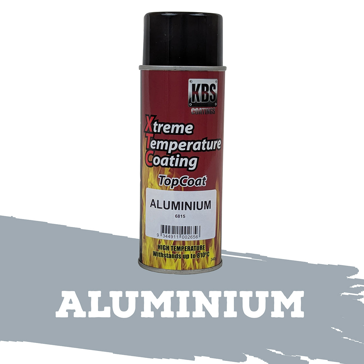 KBS Xtreme Temp Coating Spray 340g ALUMINIUM High Heat Resistant 260°C - 812°C - 6815