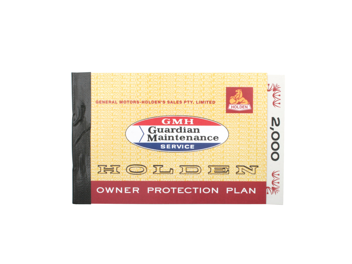 GMH Guardian Maintenance Service Book Holden HK– 7438264