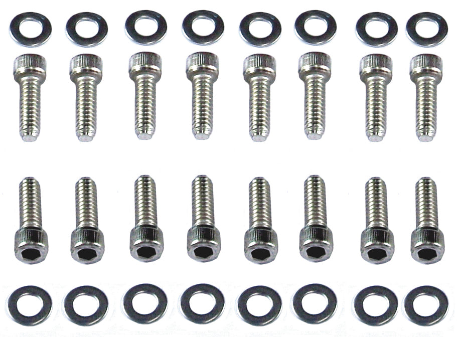 TFI Steel Rocker Cover Chrome Bolt Set Cleveland V8 - 8755