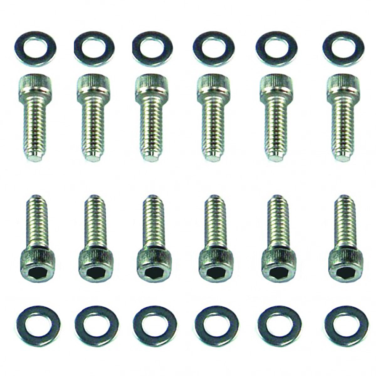 TFI Steel Rocker Cover Chrome Bolt Set Windsor V8 - 8761