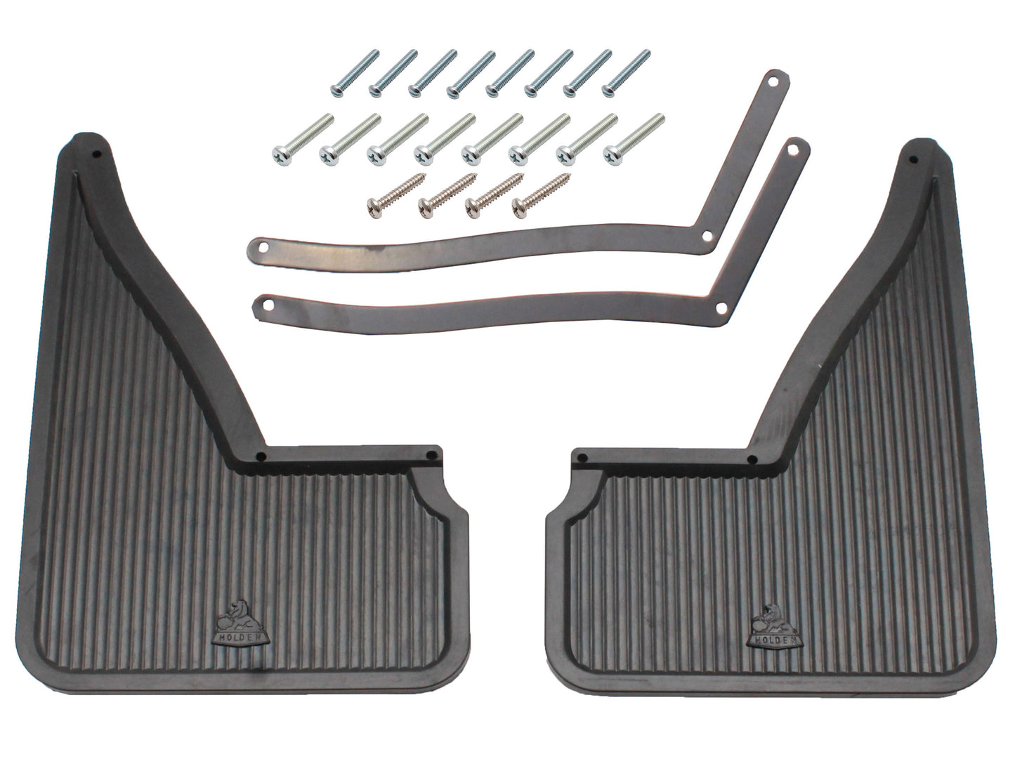 Holden Front Mud Flaps all HQ HJ HX HZ WB 'Holden Logo' Mudflaps Sed Ute Van Wag Cpe - 92021177