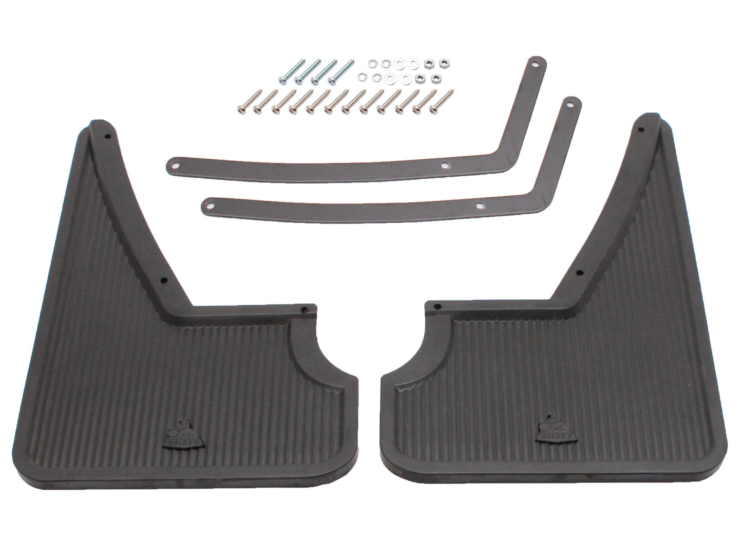 Holden REAR Mud Flaps HJ HX HZ 'Holden Logo' Pair Mudflaps Sedan Wagon - 92021180