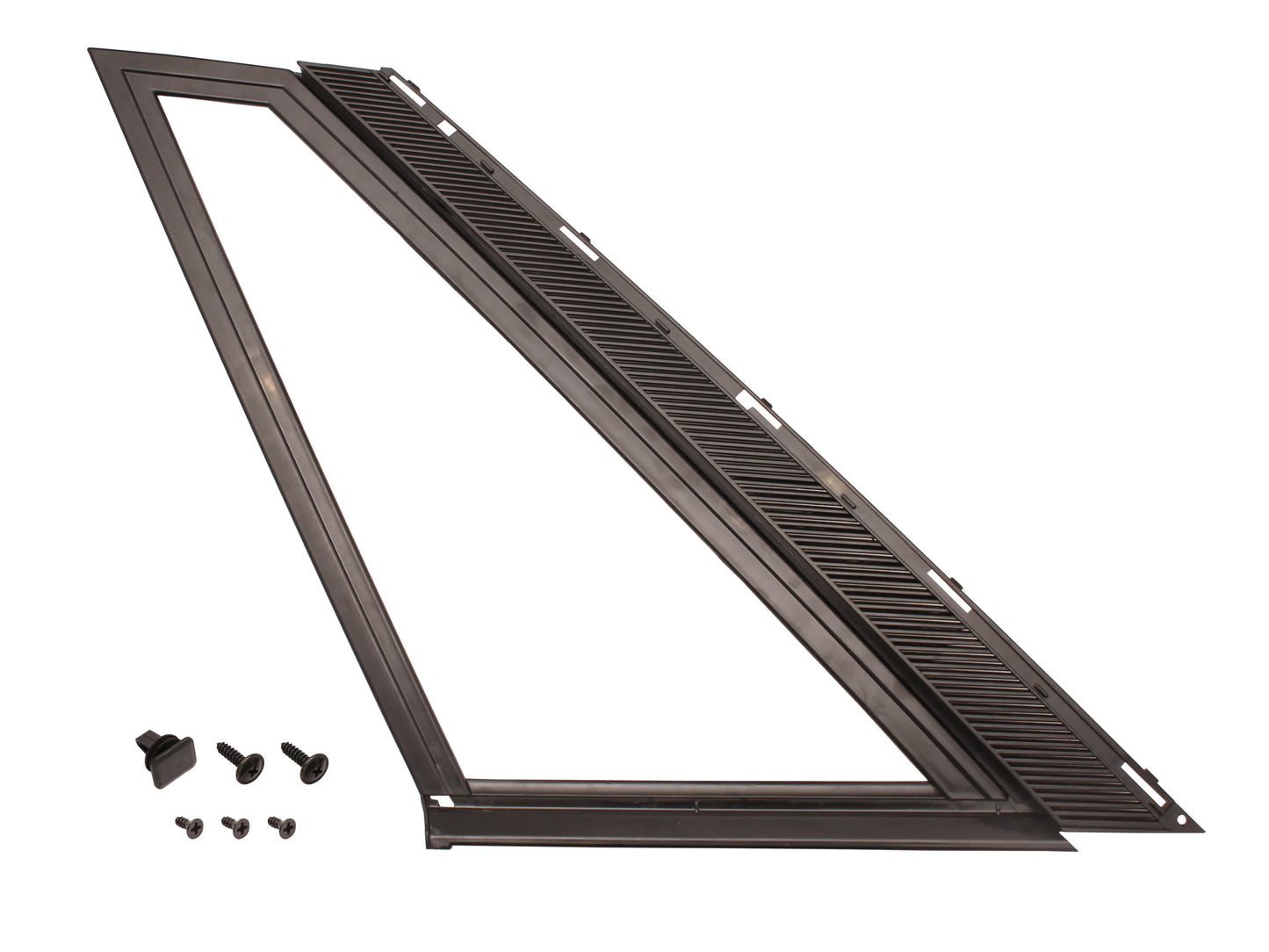 Holden Commodore VL Sedan Rear Quarter Window Surround LEFT glass frame garnish - 92024598