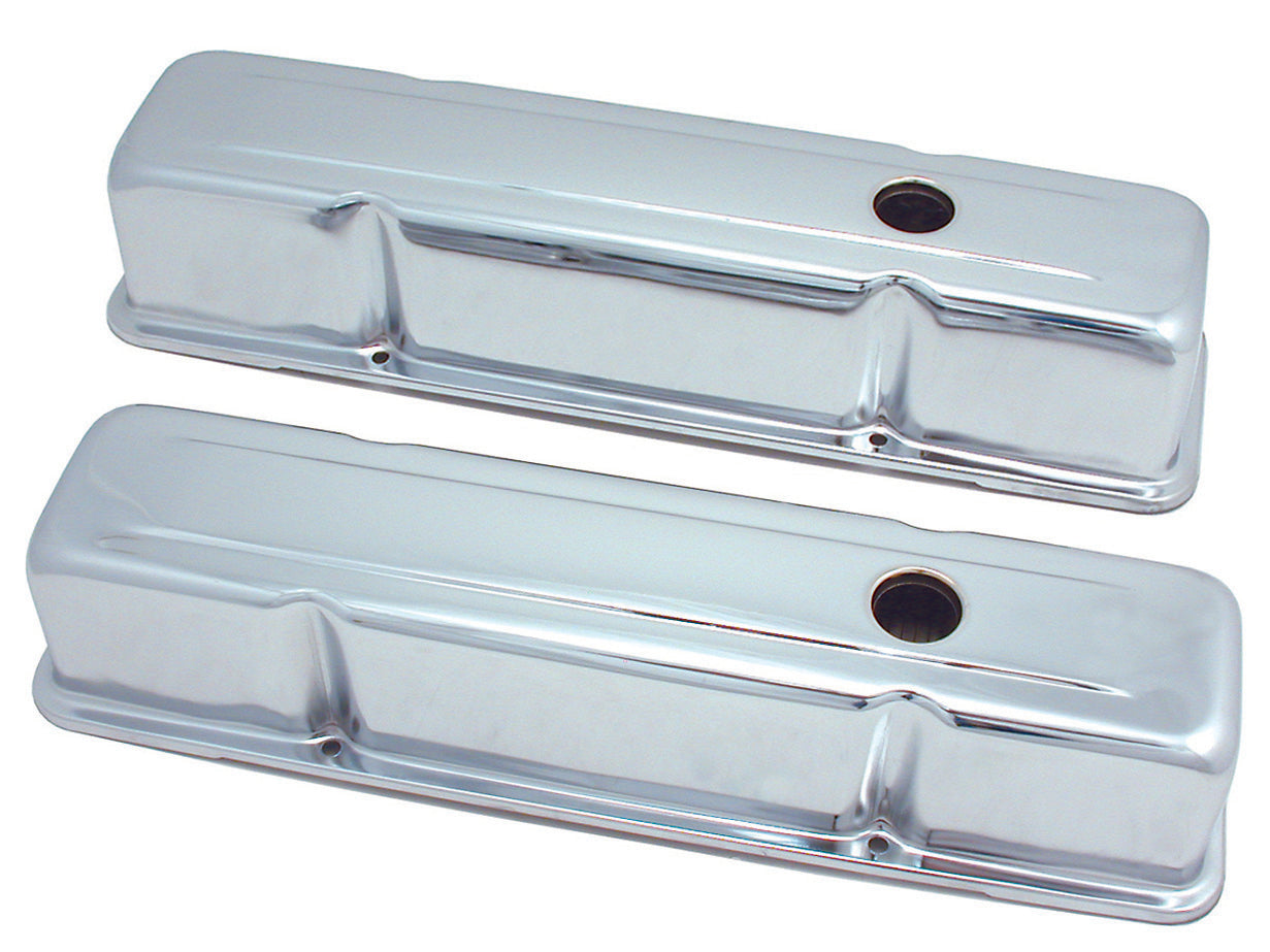 TFI Chrome Rocker Cover Pair (Tall) Chev V8 - 9215