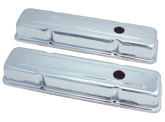 TFI Chrome Rocker Cover Pair (Low) Chev V8 - 9216