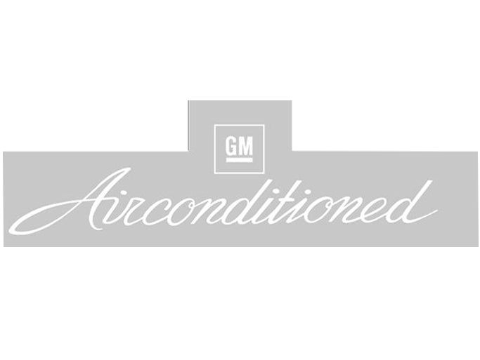 Rear Window Decal ‘GM Air Conditioned’ Holden HQ HJ HX HZ LH LX - 9933719