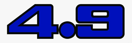 Air Cleaner & Rocker Cover Decal ‘4.9’ Ford XD XE ZJ ZK - AD2001