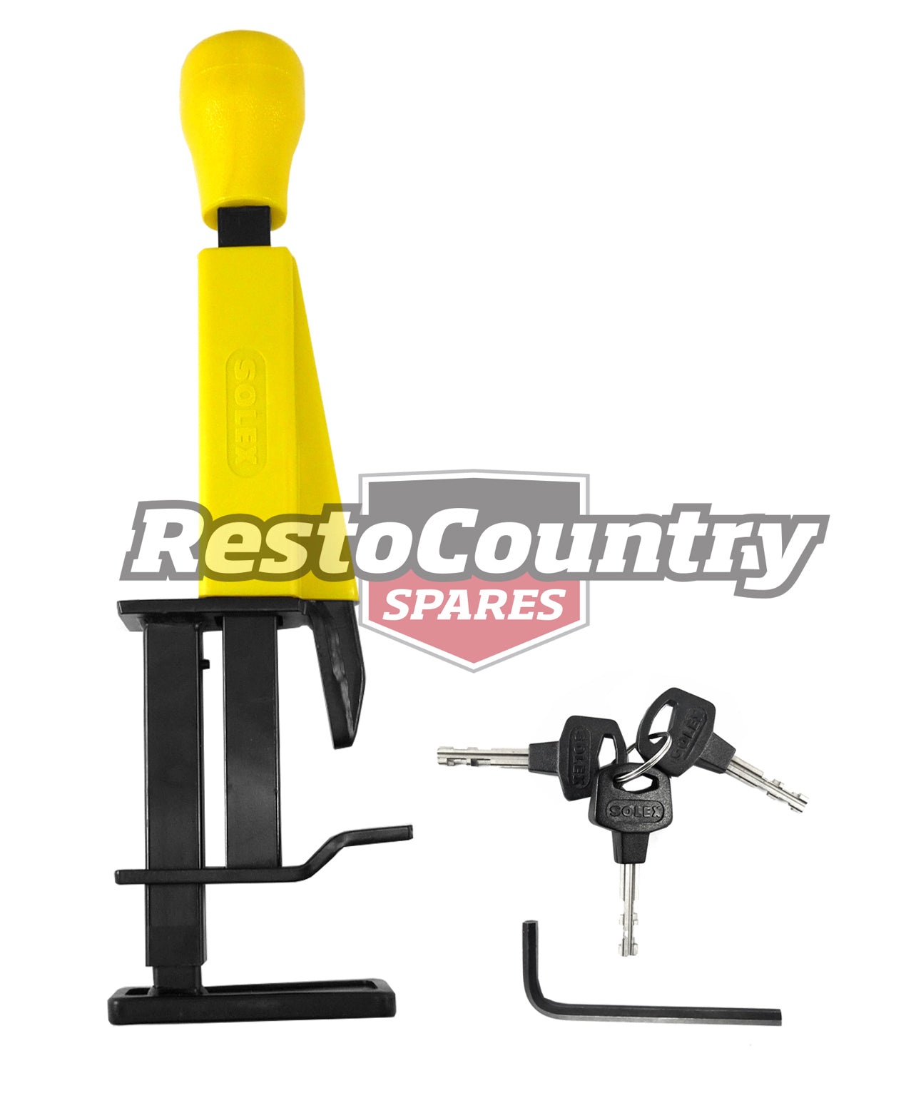 Solex Pedal Lock + Keys - BRAKE or CLUTCH Anti Theft Car Truck security brace - AM999