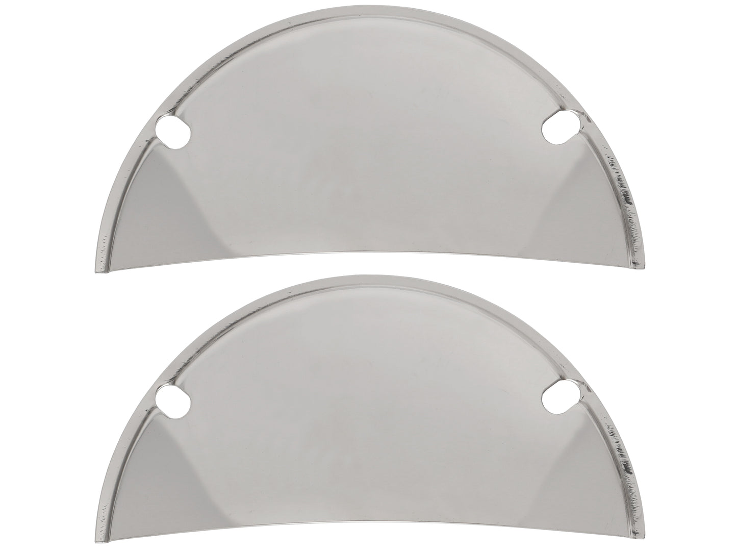 Universal Chrome Headlight Covers Half Moon 7 1/2" PAIR Holden Ford Chev Mazda - ANT10476