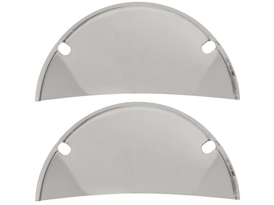 Universal Chrome Headlight Covers Half Moon 7 1/2" PAIR Holden Ford Chev Mazda - ANT10476