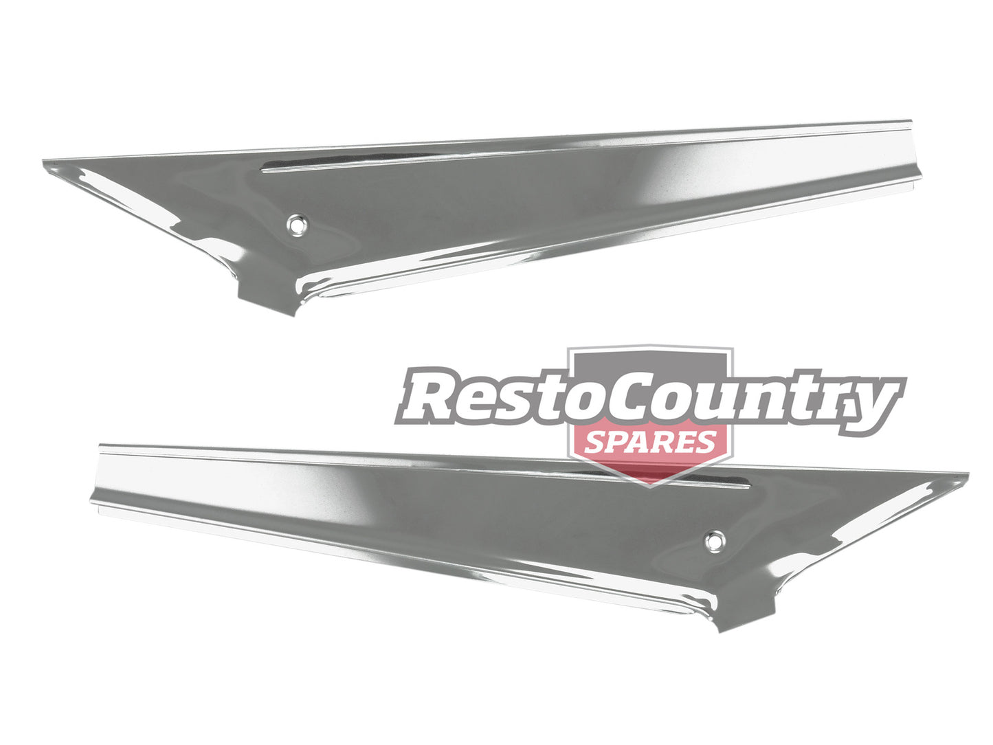 Ford STAINLESS Rear Window Side Mould Trim PAIR XY XW chrome mould - APP052