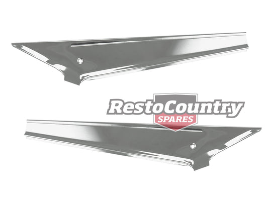 Ford STAINLESS Rear Window Side Mould Trim PAIR XY XW chrome mould - APP052