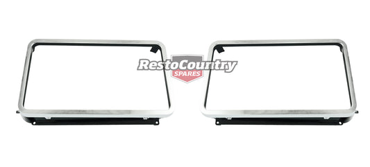 Suit Ford Headlight Surround PAIR XC Black / Chrome Falcon Fairlane Fairmont rim - APP060