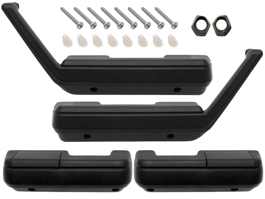Door Armrest Kit (Front & Rear / Black) Holden VB VC VH VK VL Commodore SL/E Calais - ARKVBSB4