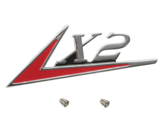 Holden 'X2' Badge HD HR Fender / Guard or Boot x1 emblem - B1036