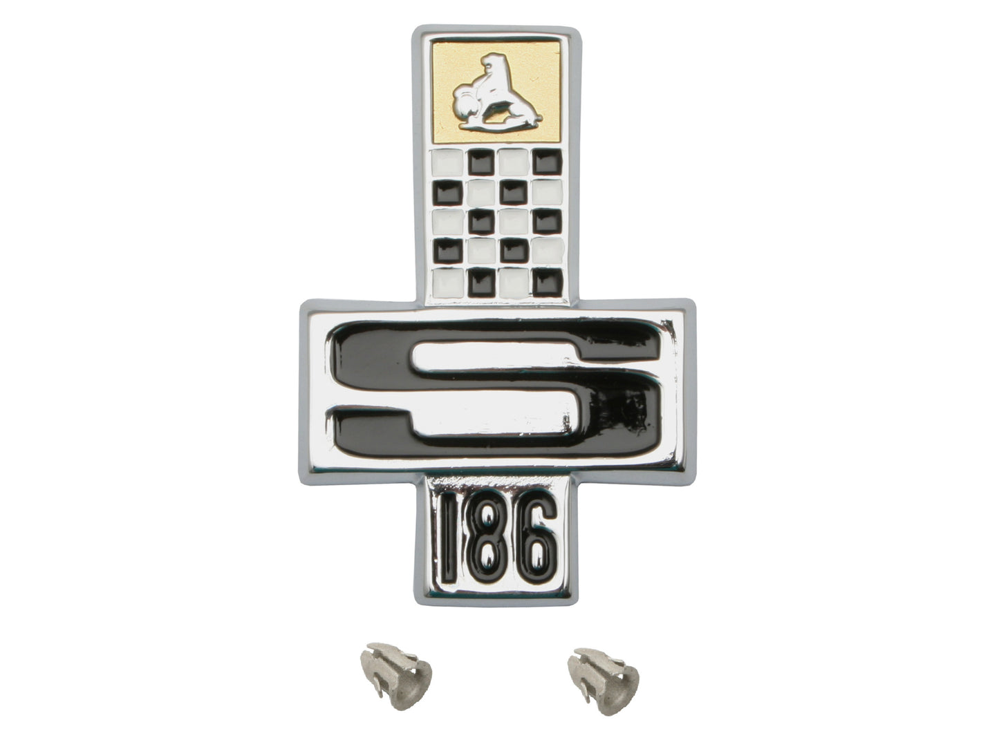 Holden HK HT HG "186 S" Badge x1 Suit Guard/Fender Emblem - B1042