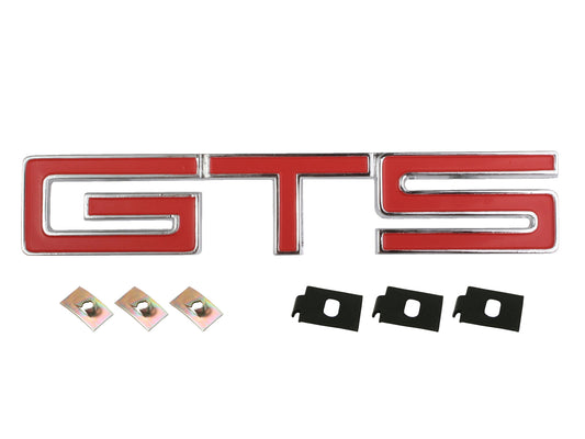 Holden Grille Badge - GTS - RED HT Monaro  grill  emblem - B1047