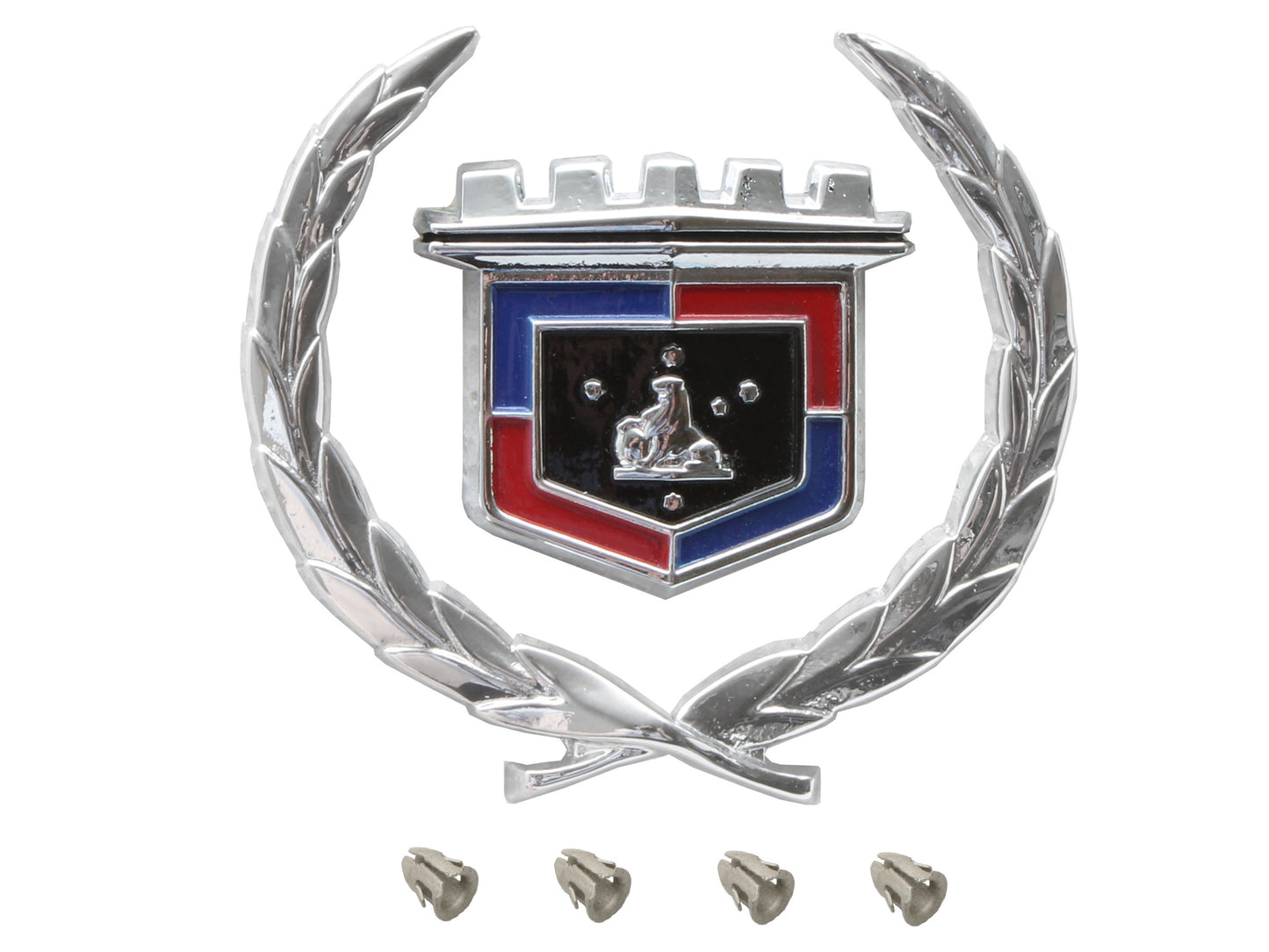 Holden HQ Die Cast Wreath + Shield Badge / Emblem Statesman Deville Front Panel - B1074