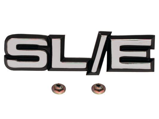 Holden Commodore VH - SLE - Grille Badge / Emblem +Clips. SL/E Die Cast - B1101