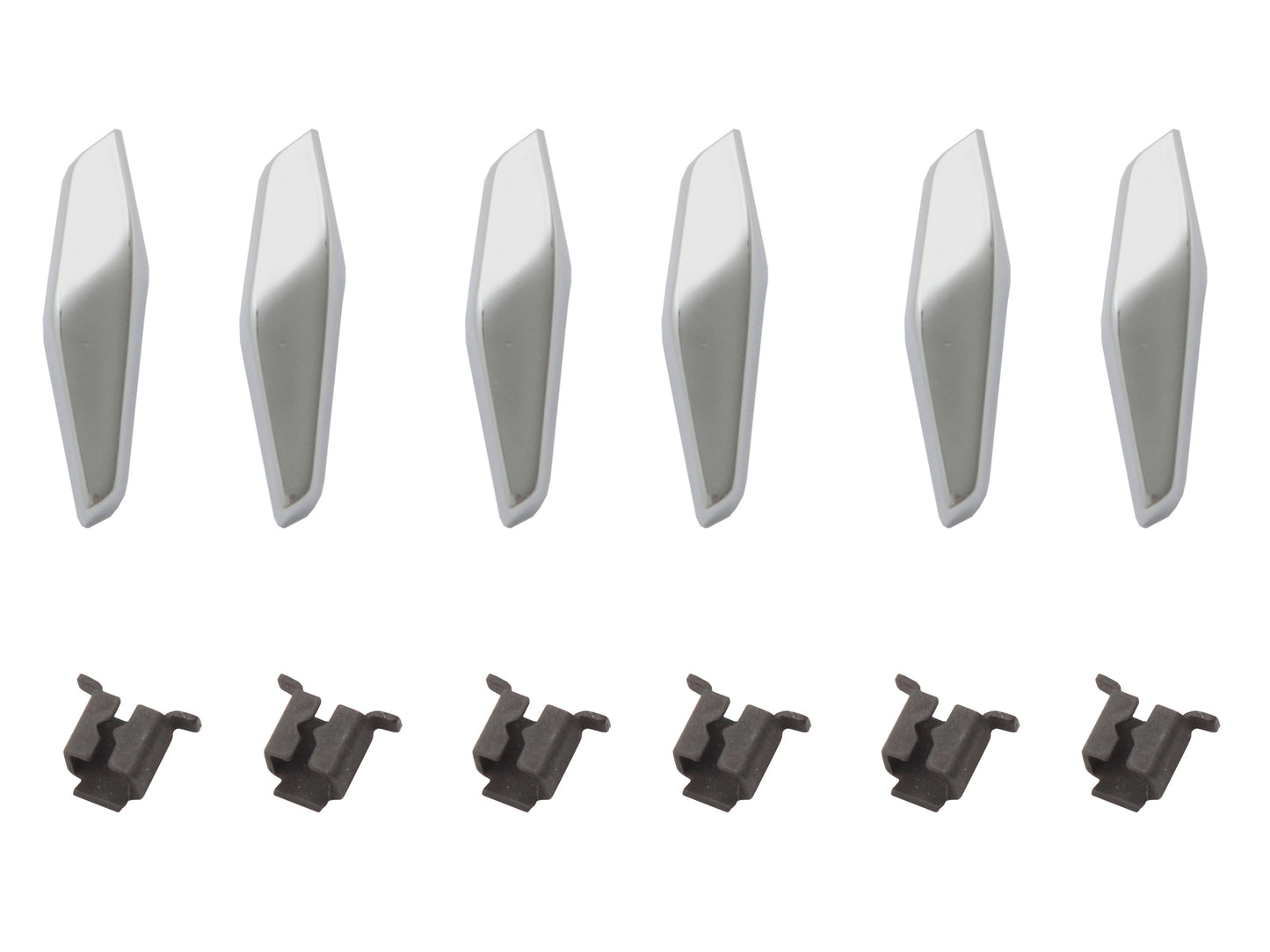 Holden Fender Ornament Badge Set EK 3x Left + 3 x Right Chrome guard emblem - B1282
