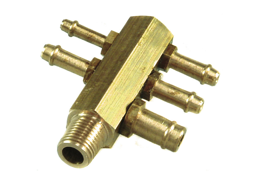 TFI Brass Intake Vacuum Hose Tree (5 Ports) Commodore - B19N