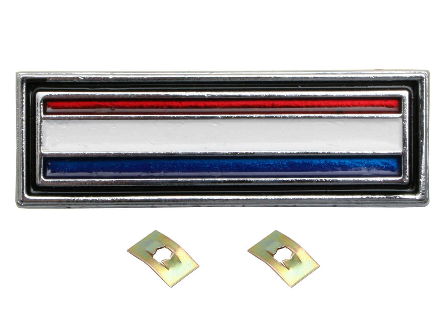 Ford Red Blue White Stripe Console Badge + Clips XW XY – B2031A