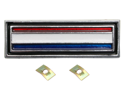 Ford Red Blue White Stripe Console Badge + Clips XW XY – B2031A
