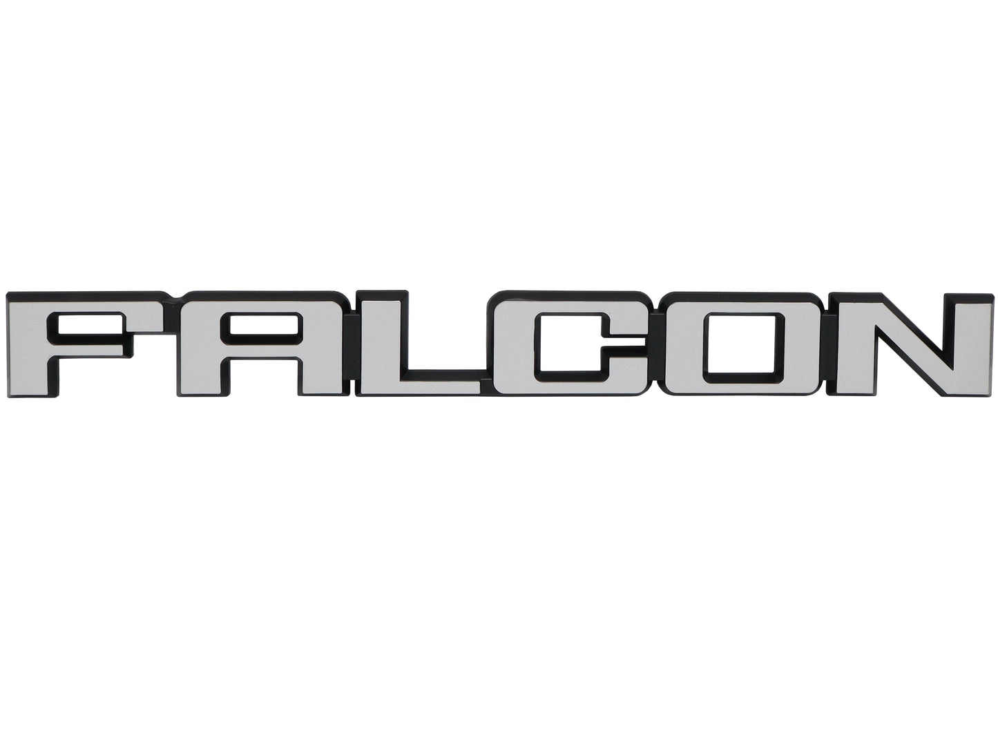 Ford "FALCON" XD XE XF Boot or Tailgate Badge Brushed Chrome  B2054