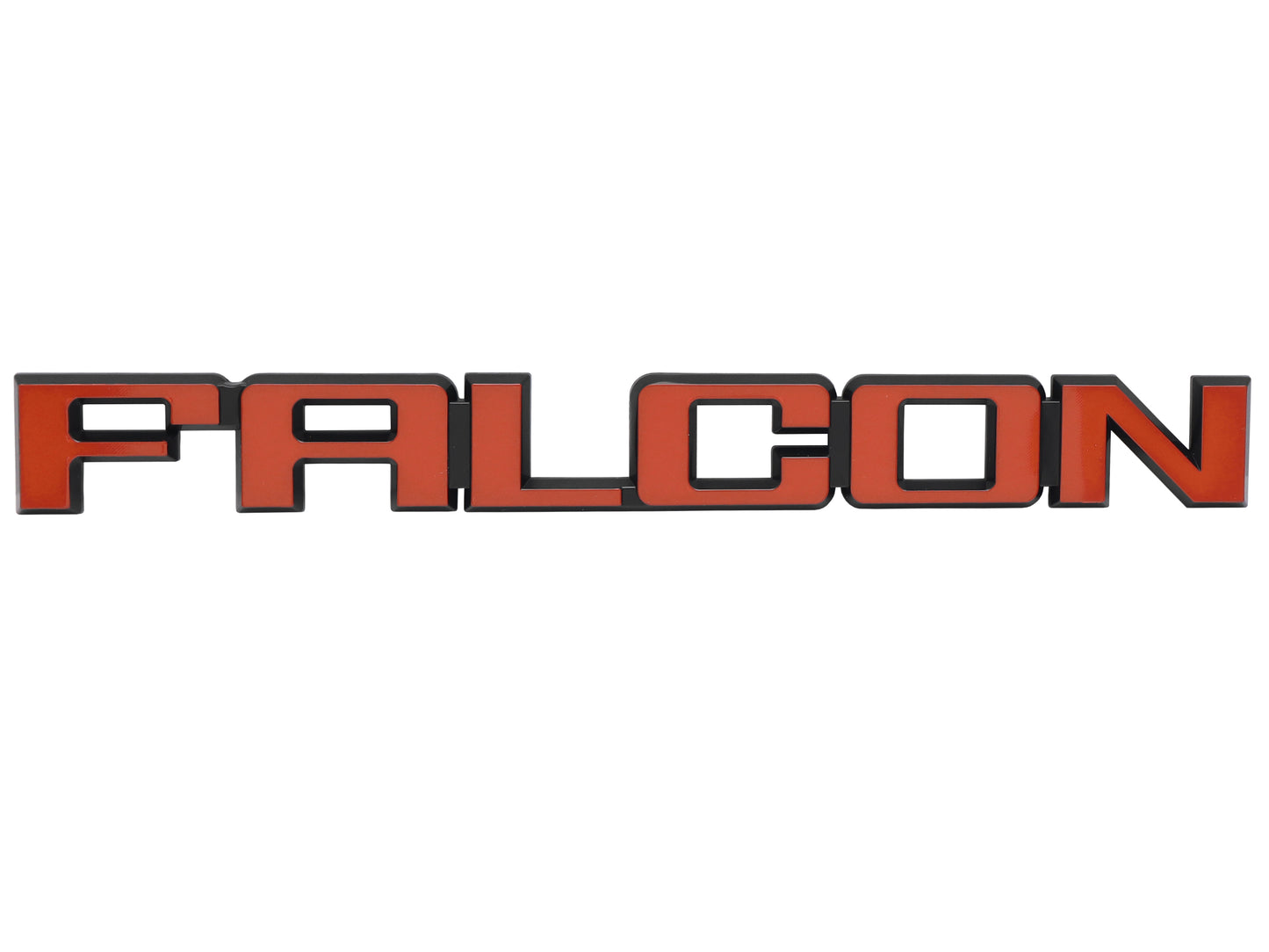 Ford "FALCON" XD XE XF Boot or Tailgate Badge RED   B2062
