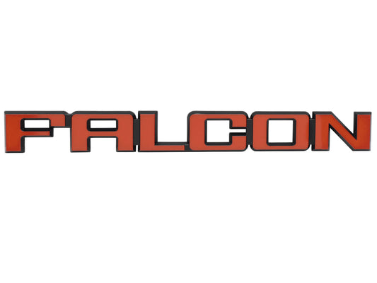 Ford "FALCON" XD XE XF Boot or Tailgate Badge RED   B2062