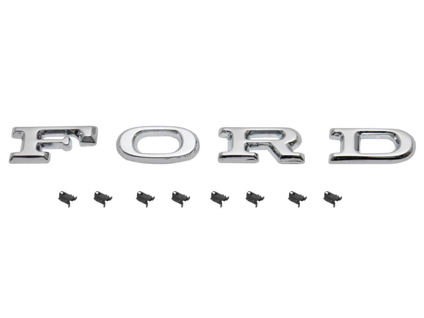 Ford Badge - F O R D - Letters +Clips Bonnet / Tailgate XA XB XC ZF ZG ZH - B2103