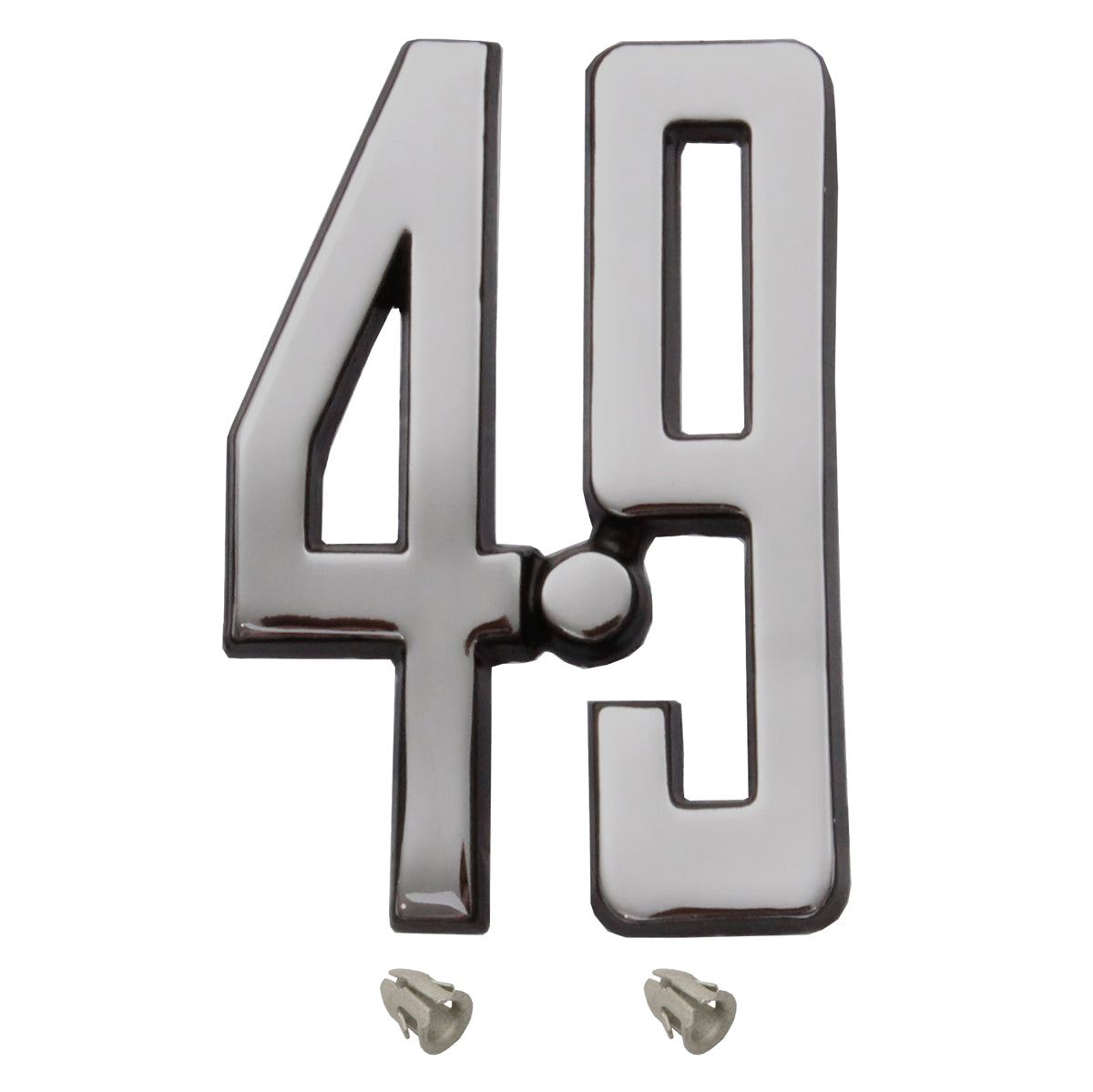 Ford 4.9 Chrome Fender / Guard Badge x1 XC Falcon – B2104