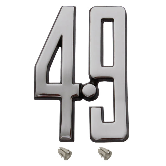 Ford 4.9 Chrome Fender / Guard Badge x1 XC Falcon – B2104