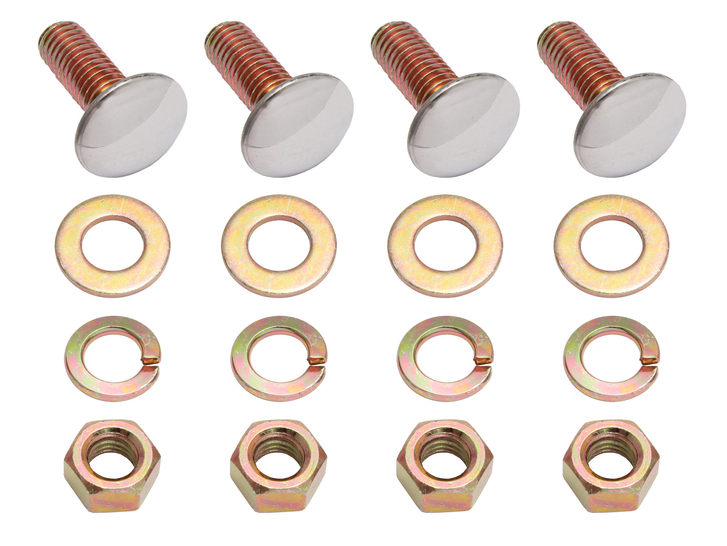 Holden Bumper Bar Bolt Kit x4 48-215 FX FJ Front or Rear dome nut washer - BB1003