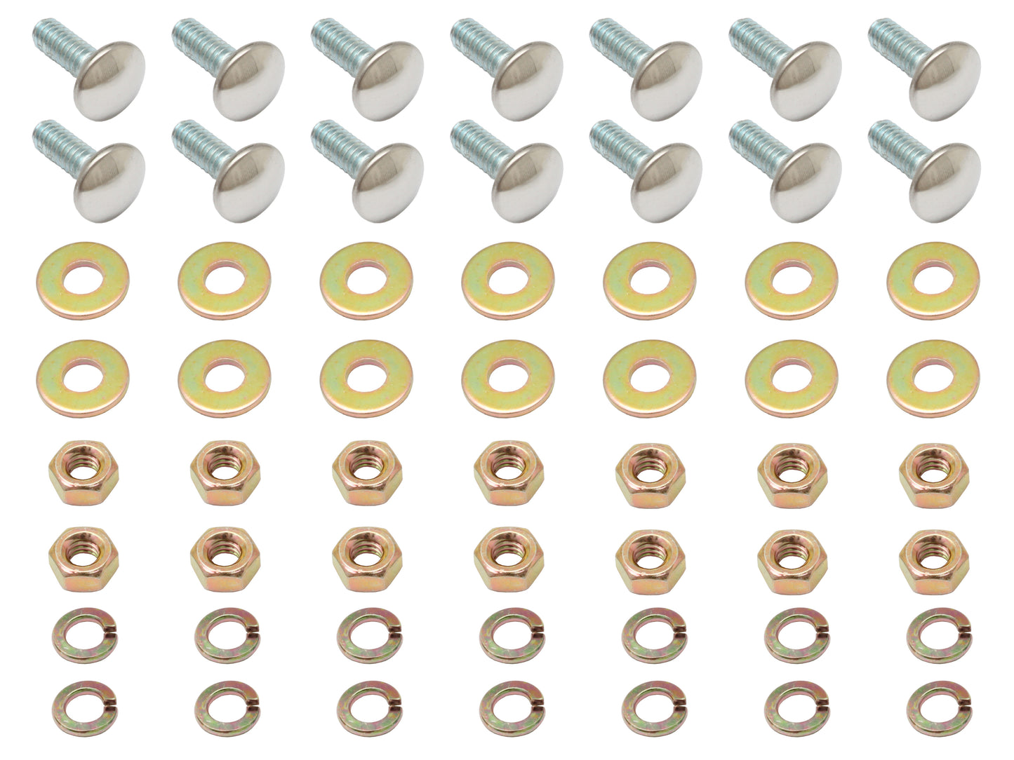Holden Bumper Bar Bolt Kit x14 HD HR Sedan Wagon FRONT + REAR dome - BB1006