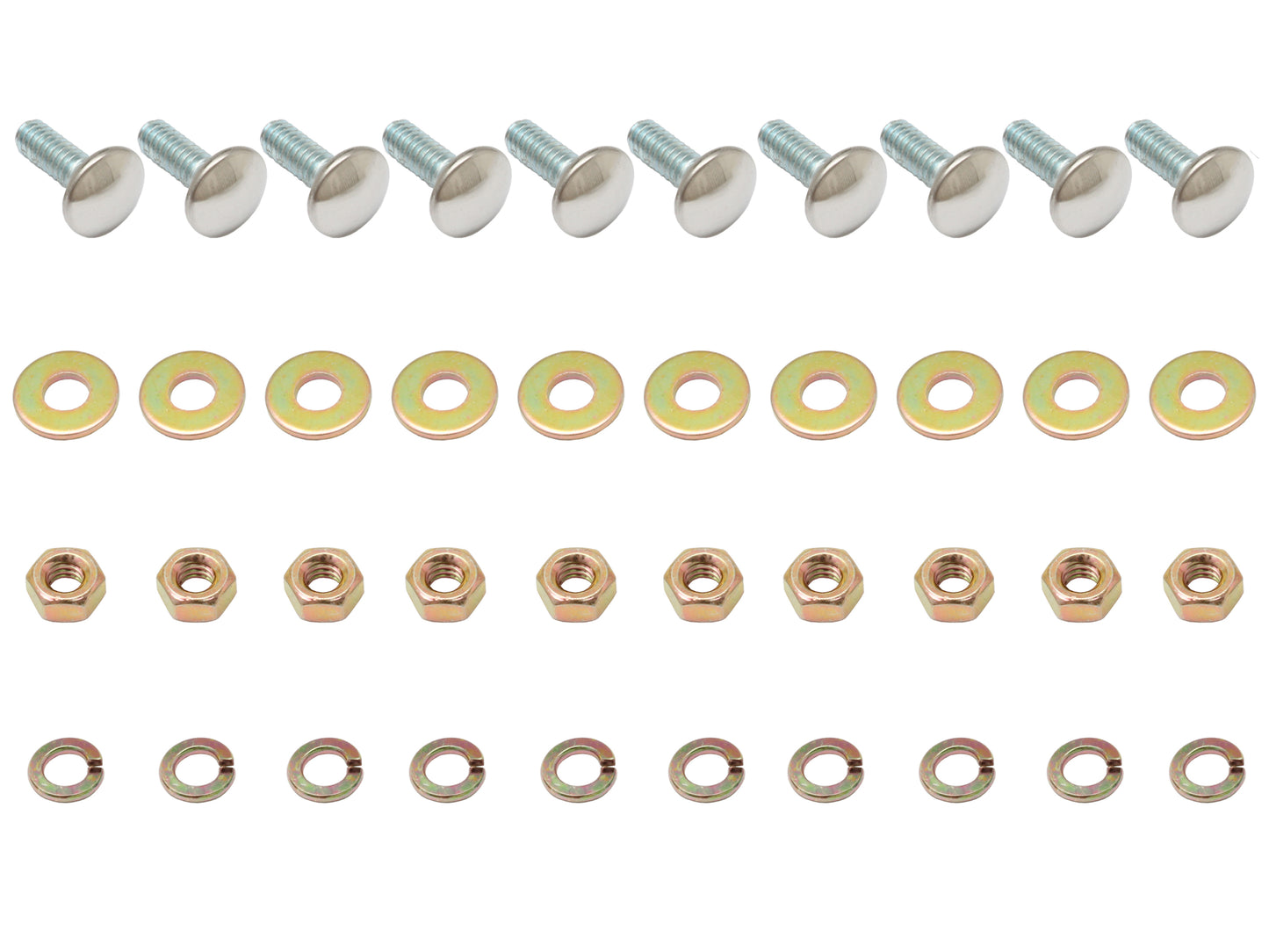Holden Bumper Bar Bolt Kit x10 HD HR Ute Van Front + Rear nut washer - BB1006A