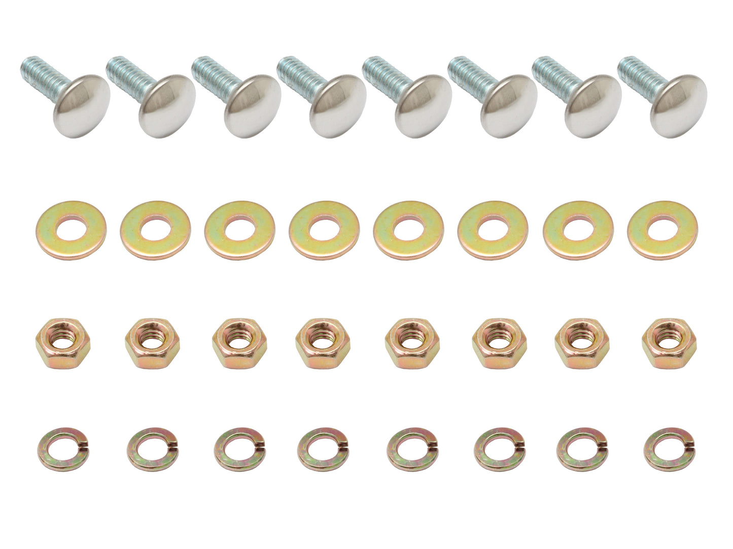 Holden Bumper Bar Bolt Kit x8 HK HT HG Front HD HR Rear dome nut washer - BB1006E