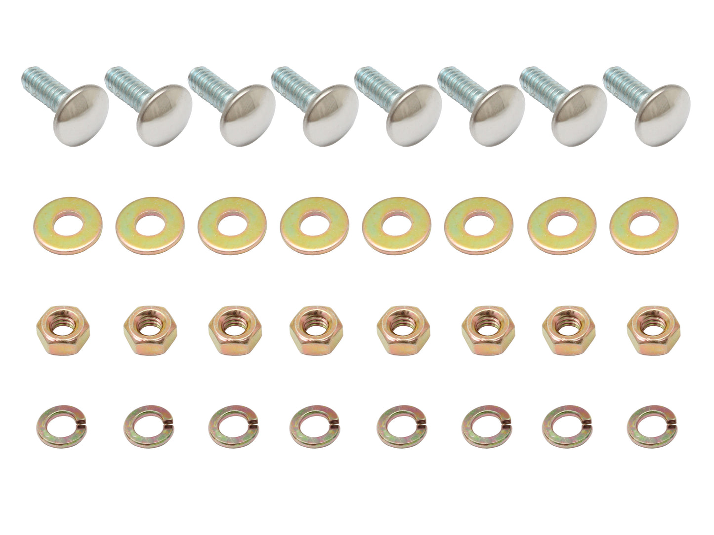 Holden Rear Bumper Bar Bolt Kit x8 HD HR Sedan Wagon nut bolt dome - BB1006F
