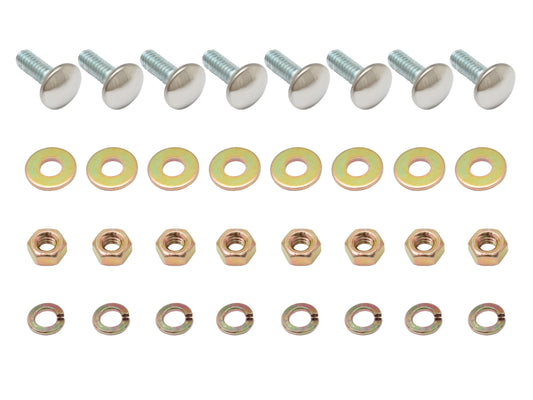 Holden Rear Bumper Bar Bolt Kit x8 HD HR Sedan Wagon nut bolt dome - BB1006F