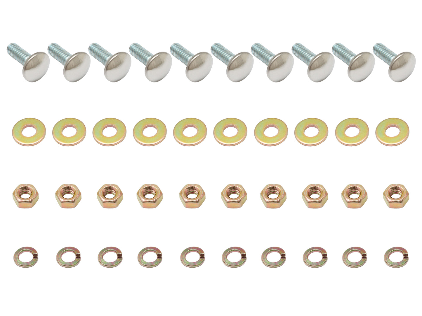 Holden Rear Bumper Bar Bolt Kit x10 HK HT HG Sedan Wagon Monaro dome nut washer - BB1006G