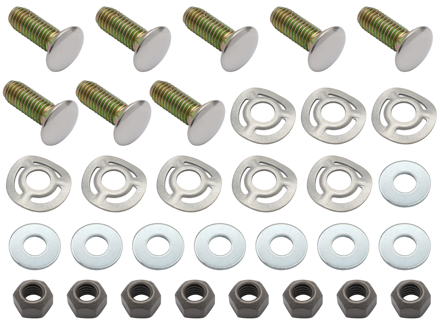 Ford Bumper Bar Bolt Kit XA XB XC ZF ZG ZH REAR + WAVE washers nut - BB2004