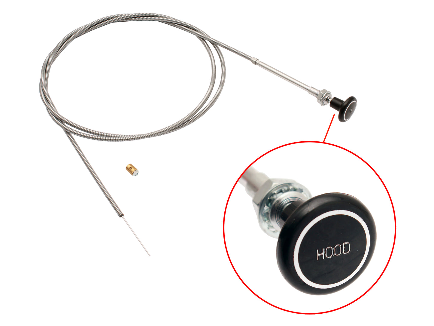 Holden Bonnet Release Cable Torana LC LJ + wiil fit HK HT HG hood handle grip - BC1002A
