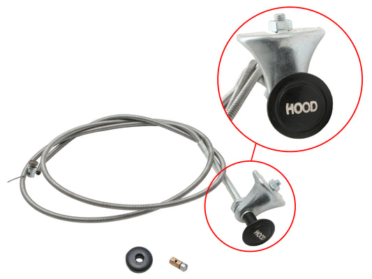 Holden Bonnet Cable + Bracket Kit 48-215 FX FJ hood release line handle - BC1003