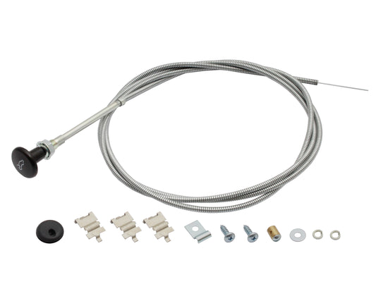 Holden Bonnet Release Cable + Fitting Kit ROUND KNOB HJ HX kingswood Monaro HQ HZ - BC1012
